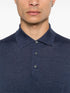 fine-knit polo shirt